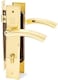 ABBASALI Heavy Duty &amp; Durable Door handle key, door handle with lock &amp; cylinder with 5key, European interior wooden door lock, bedroom, office etc 1 year guarantee (GP)