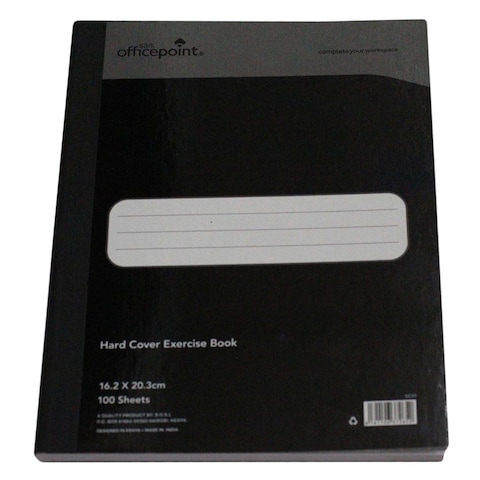 Office Point SC01 A5 Hardcover Exercise Book Black