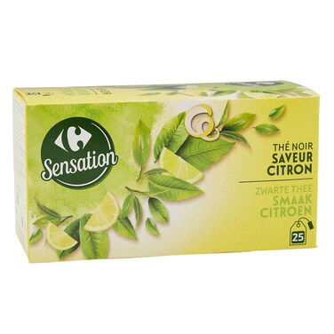 Carrefour Lemon Black Tea Bags X25