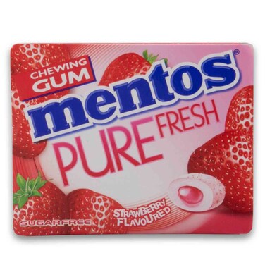 Mentos Pure Fresh Strawberry Chewing Gum 14g