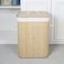 Orchid Bamboo Laundry Basket Bathroom &amp; Bedroom Laundry Bin, Removable Lining Laundry Hamper, with 100% Natural Bamboo Laundry Basket (Rectangular Bamboo Basket)