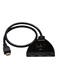 Generic - 3 Port HDMI 1080P Switcher Switch Splitter For Hdtv DVD Xbox 1.5feet Black