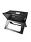 Portable BBQ Charcoal Grill Black 45x35x30cm