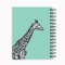 Loud Universe Spiral Notebook Giraffe Hard Cover Notebook with Premium High Quality Paper A5 Size