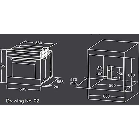 Midea Built-in Electric Oven 70L 65DAE40139 Silver/Black