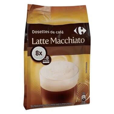 Carrefour Coffee Pods Compatible Senseo Latte Macchiato 168g