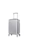 Senator Hard Case Cabin Suitcase Luggage Trolley For Unisex ABS Lightweight Travel Bag with 4 Spinner Wheels KH1065 Silver White