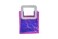 Transparent Clear Nylon Gift Bag High Quality PVC Handled Gift and Shopping Bag (Pink, 18x20x10 cm) - Pack of 12