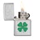 Zippo 24699 Clover High Polish Chrome Design Windproof Lighter