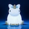Unicorn Night Light White and Blue with Blinking Colorful Lights 13cm
