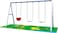 RBWTOYS Rainbowtoy 3 in 1 Iron Stand Swing Set High Quality For Kids Activities RW-13104 300x130x200cm