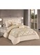 STARGOLD Comforter Set Extra Soft Lace Jacquard Comforter King Size Microfiber Printed 8 Pieces Set