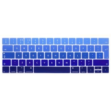 Ozone - English Keyboard Skin UK Layout For MacBook Pro 13&#39;&#39; 15 &#39;&#39; A1706/A1707 with Touch Bar - Gradient Blue