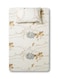Rishahome 2-Piece Printed Flat Sheet Set Cotton Single Size 180 TC 41075 Silver Rust