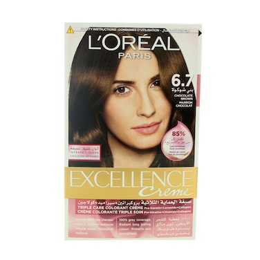 L&#39;Oreal Paris Excellence Creme Triple Care Permanent Hair Colour 6.7 Chocolate Brown