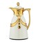 إبريق دلة عربي من نيسان 0.7 لتر معتمد من ESMA ، كريمي غير لامع أبيض وذهبي CAV-WG 0.7L