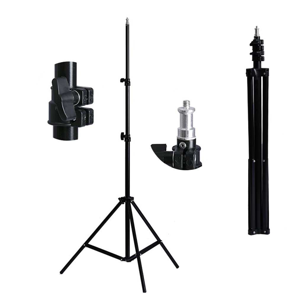 O Ozone Professional Photo Photography Studio 200Cm Height Stodio Light Stand Tripod For Relfectors, Softboxes, Lights, Umbrellas, Backgrounds, DSLR [1 Per Pack] 1/4&quot; Thread Mount [Upgraded]