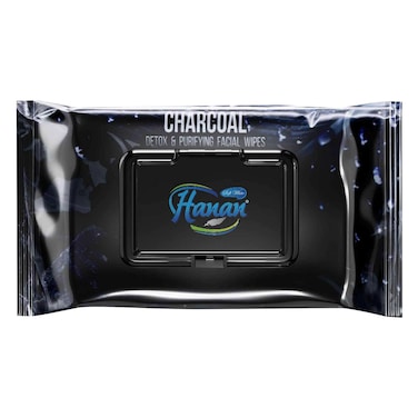 Hanan Wet Wipes Charcoal 60S