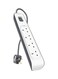 Belkin Surge Protection Strip 4 X 2.4Amp With Power Cord Bkn-Bsv400Af2M White