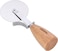Royalford Pizza Cutter - Pizza Slicer Wheel - Wooden Handle With Stainless Steel Blade, Multipurpose Pizza Wheel Cutter