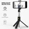 Generic-Black K07 Selfie Stick Integrated Tripod BT 4.0 Wireless Selfie Stick Mini Portable Extendable Selfie Stick Tripod for Smart Phone
