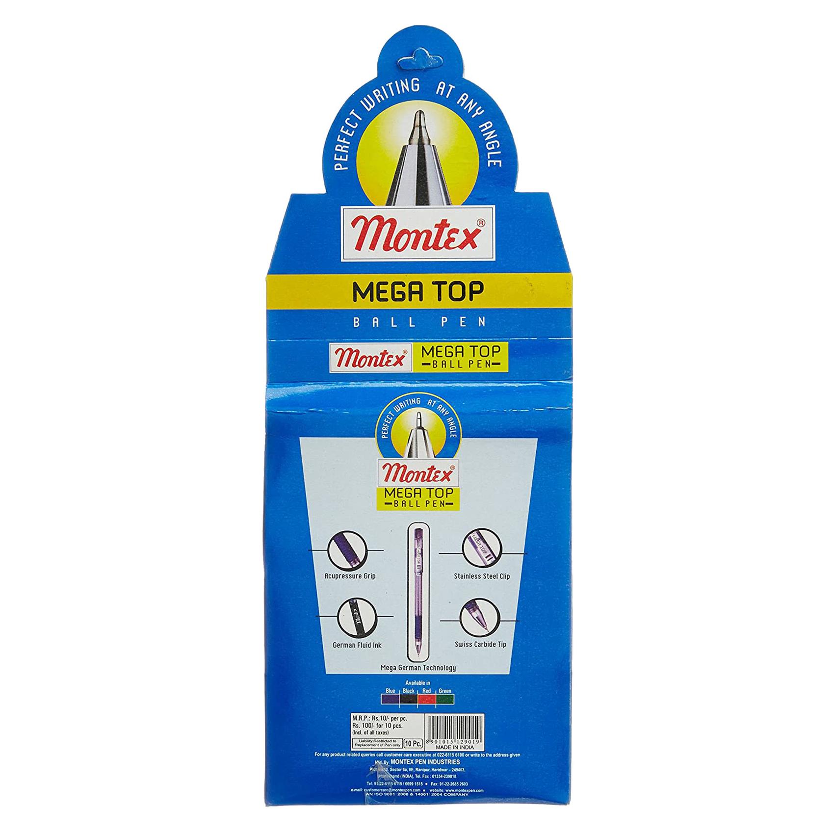 Montex Mega Top Ball Pen 10 Pieces product thumbnail 2