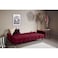 In House Montella 2 In 1 Sofabed Velvet Upholstered - Burgundy