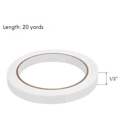 Double Sided Tape, 1/2&quot; x 20 yards Adhesive Sticky Tape for Arts, Crafts, Photography, Scrapbooking, Card Making, Gift Wrapping &amp; Office School Stationery Supplies