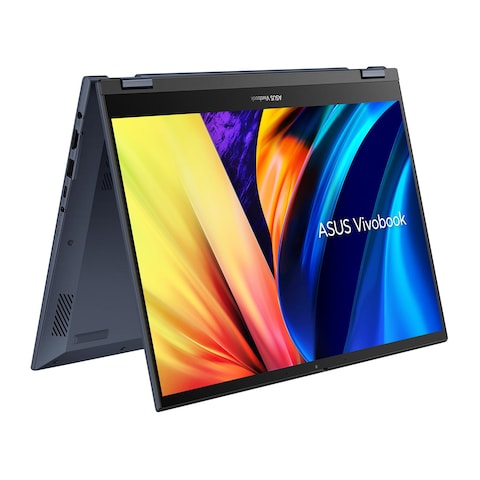 اسوس فيفو بوك S 14 فليب TN3402QA لابتوب - رايزن 7 - 16 جيجا رام - 512 جيجا  - 14 بوصة - بطاقة رسومات إيه ام دي - أزرق