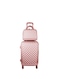 PK 3-Piece Luggage Trolley Set With Briefcase, Rose Gold