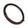 Generic Generic Steering Wheel Cover Brown Shining Brown/Black, Medium