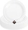 Lavish [100-Unit] Disposable White Foam Plates Size 10 Inch