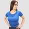 Kidwala Women's T-Shirts, Activewear Round neck  &amp; Half Sleeves Top Workout Gym Yoga Outfit for Women (Medium, Blue)