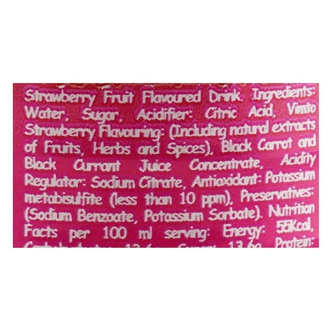 Vimto Strawberry Fruit Drink 250ml