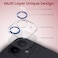 Moxedo Camera Lens Protector, 9H Tempered Glass, Scratch Resistant Aluminum Alloy Frame Camera Cover Screen Protector Compatible for iPhone 12/6.1 inch (DRESS DEN BLUE)