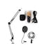 Generic Sound Recording Condenser Studio Microphone Kit Black/Gold