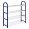 Generic-4-Tier Shoe Rack Shoes Tower Storage Organizer Shelf Cabinet for Home &amp; Office Easy to Assemble Blue