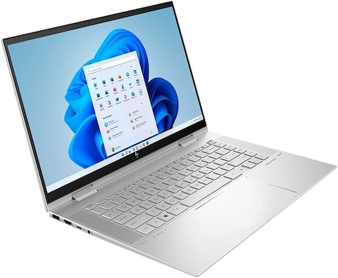 HP Envy X360 2-In-1 2022 15.6&quot; FHD Touchscreen Laptop Computer, Intel Core i7-1165G7, 16GB RAM, 512GB PCIe SSD, Backlit Keyboard, Iris Xe Graphics, B&amp;O Audio, Windows11, Silver, 32GB USB Card