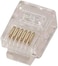 Dkurve Telephone Plug 6P6C RJ12 Modular Plug (6/6, Telephone Cord Connector) (50 PCS)