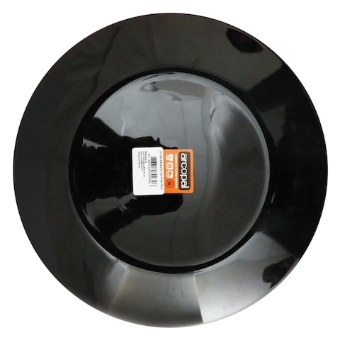 Luminarc Zelie Glass Dinner Plate 25Cm Black