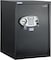 Rubik Safe Box Large For Home Office, With Dual Security, Unlock using Key And Digital Combination (RB50ED, 50x35x30cm) Black