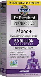 Buy Garden Of Life Dr. Formulated Probiotics Mood+ - Acidophilus Probiotic Supplement - Promotes Emotional Health, Relaxation, Digestive Balance, Gluten Free - 60 Vegetarian Capsules *Packaging May Vary* in UAE