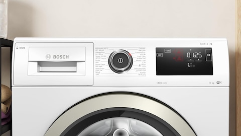 Bosch Series 6, Free-Standing Washing Machine, Front Loader, 10 Kg, 1400 RPM, Home Connect For Remote Monitoring And Control, White, WAL28PH1GC