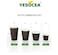 YESOCEA [50 Set] 12 oz. Black Disposable Coffee Cups With Lids - Triple Wall Ripple Hot Paper Cups for Tea, Drinks To-Go