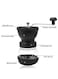 Mibru Manual Coffee Bean Grinder Glass Portable With Ergonomic Handle