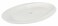 Shallow Bone China Tiffany Oval Plate White 36cm