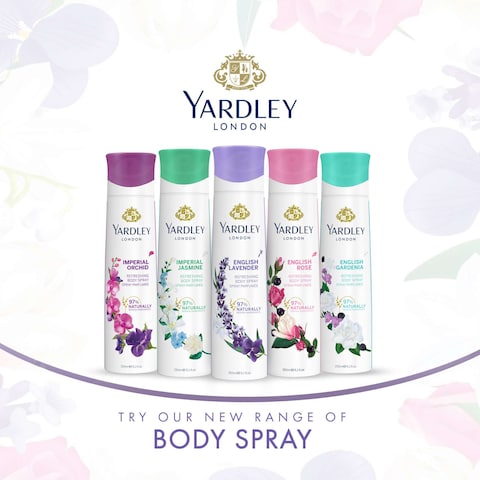 Yardley London English Rose Refreshing Body Spray Clear 150ml
