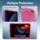 Moxedo Rugged Protective EVA Foam Silicone Kids Case Cover, Shockproof Foldable 360 Rotatable Stand Handle Grip With Pencil Holder Compatible For Apple iPad 2021 (9th Gen) 10.2 inch (Rose Pink)