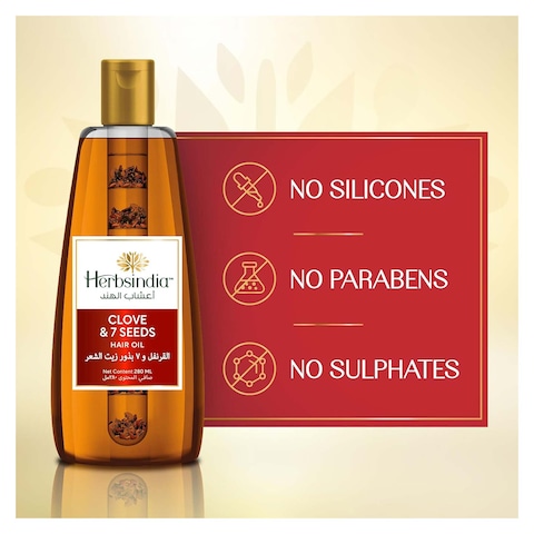 Herbsindia Clove and 7 Herbal Seeds Hair Oil - 280 ml