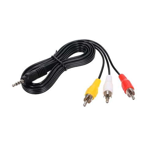 Generic 3.5mm RCA Audio Video Cable 3.5mm Jack to 3 RCA Male AV Wire Cord 1.2M DV MP4 Convertor